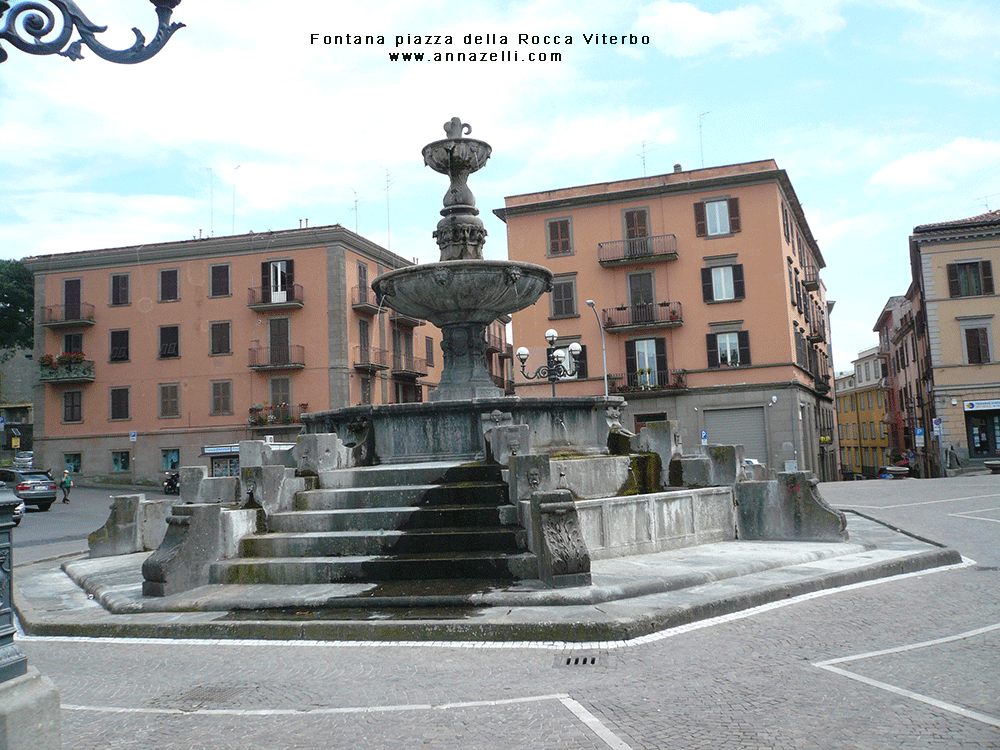 fontana a piazza della rocca viterbo info e foto anna zelli