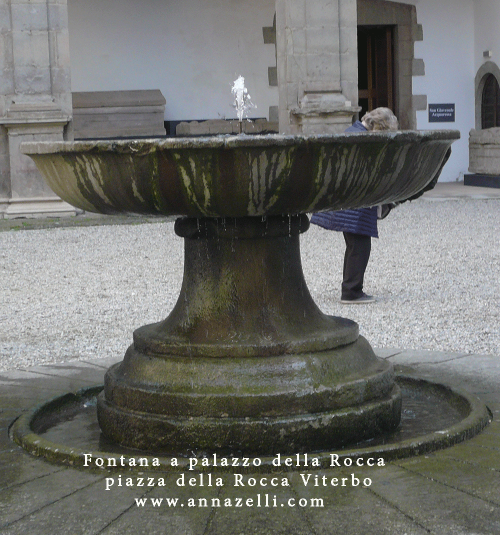 fontana palazzo rocca albornoz piazza della rocca viterbo