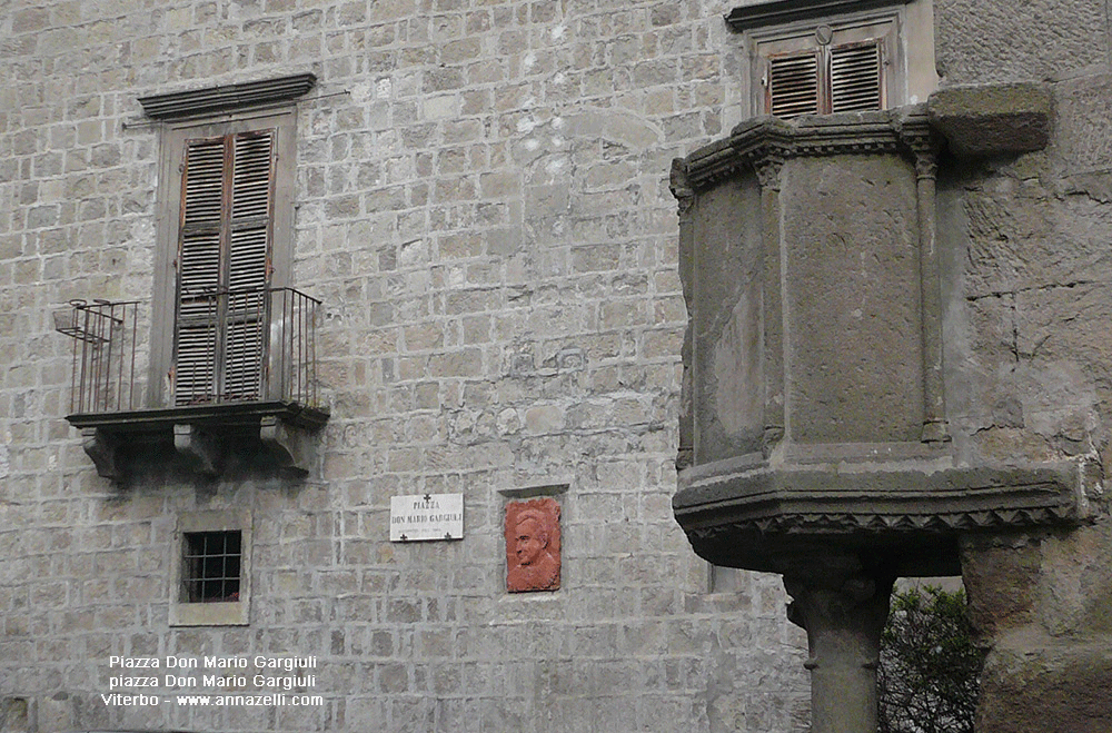 piazza don mario gargiuli viterbo info e foto anna zelli