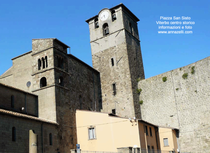 piazza san sisto viterbo centro storico info e foto anna zelli