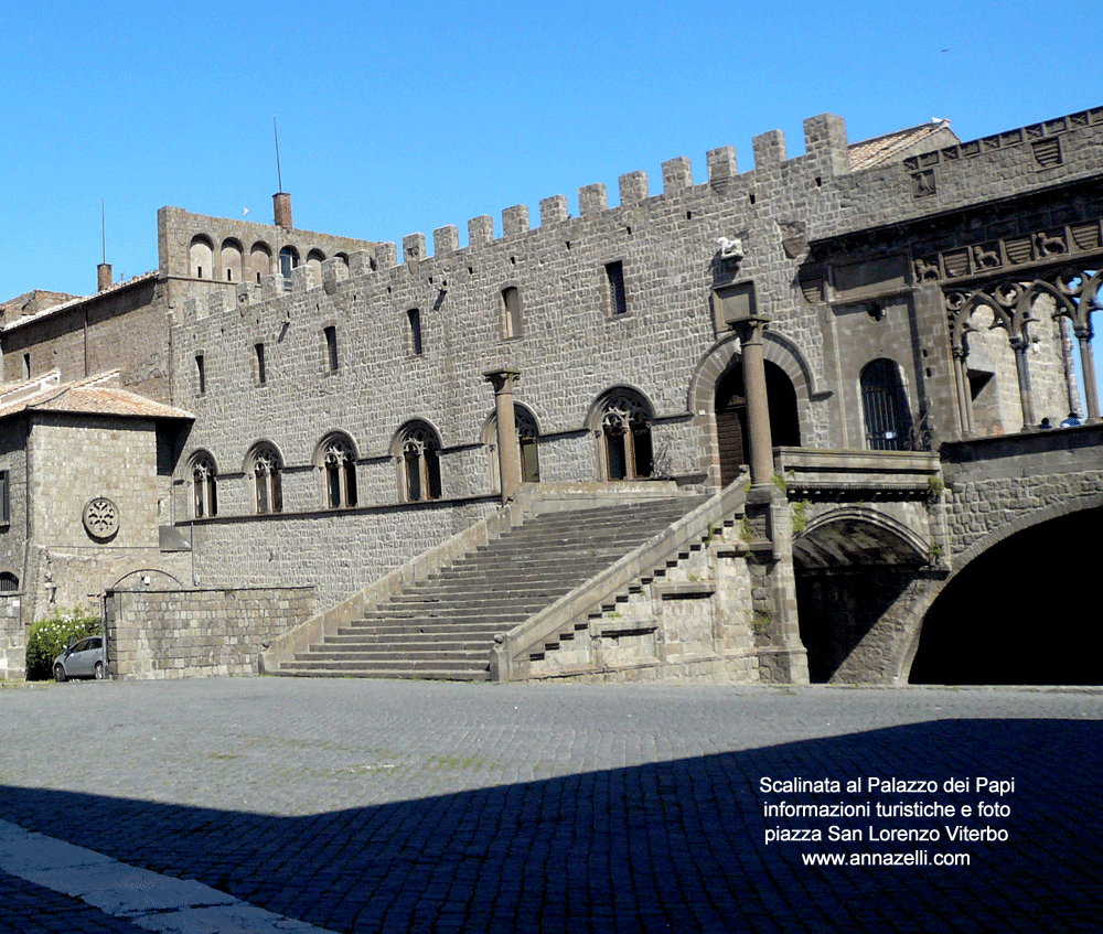 scalinata al palazzo dei papi viterbo info e foto anna zelli