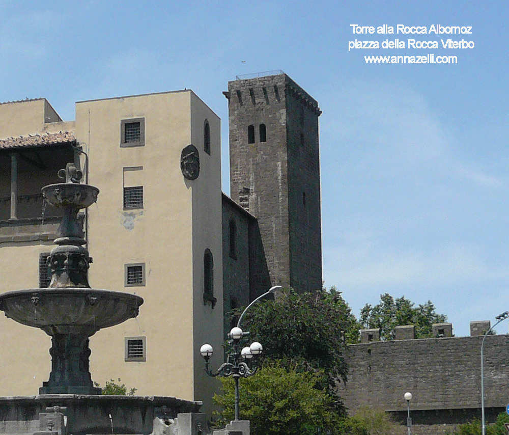 torre rocca albornoz piazza della rocca viterbo