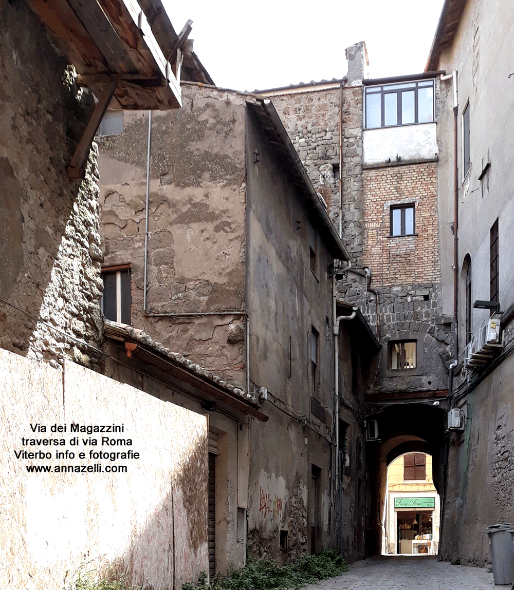 la via dei magazzini viterbo centro storico info foto anna zelli