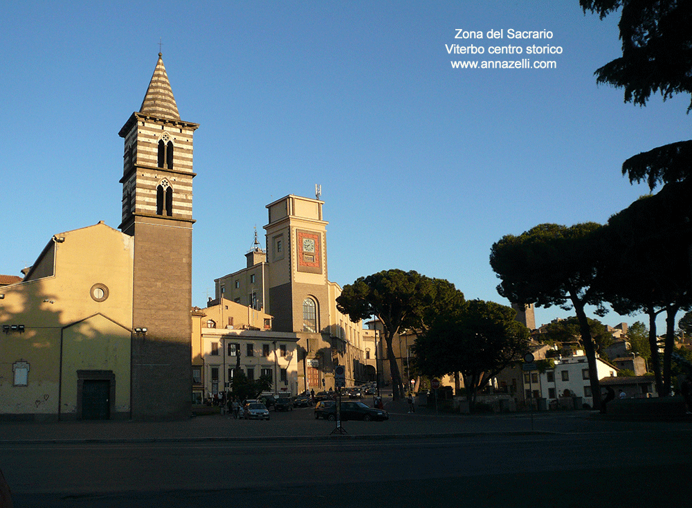 zona del sacrario viterbo centro storico info e foto anna zelli