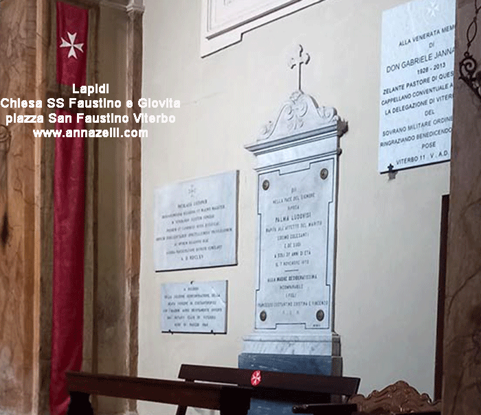 lapidi alla chiesa dei ss faustino e giovita viterbo info e foto anna zelli