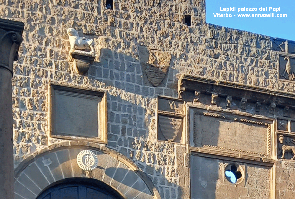 lapidi palazzo dei papi piazza san lorenzo viterbo info e foto anna zelli