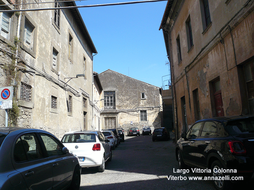 largo vittoria colonna viterbo centro storico