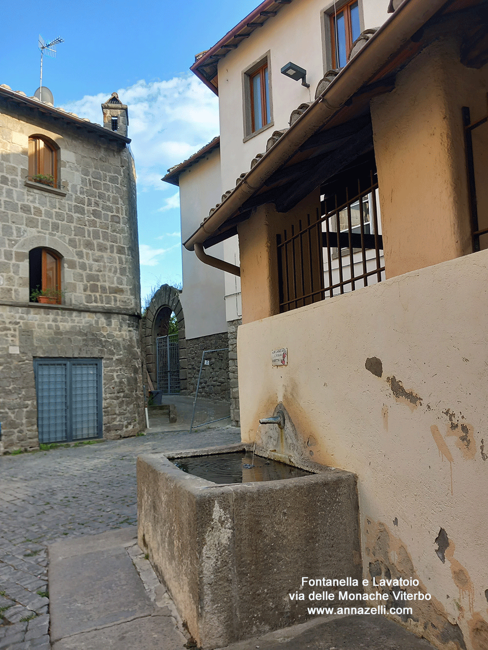 lavatoio e fontanella a via delle monache viterbo info e foto anna zelli