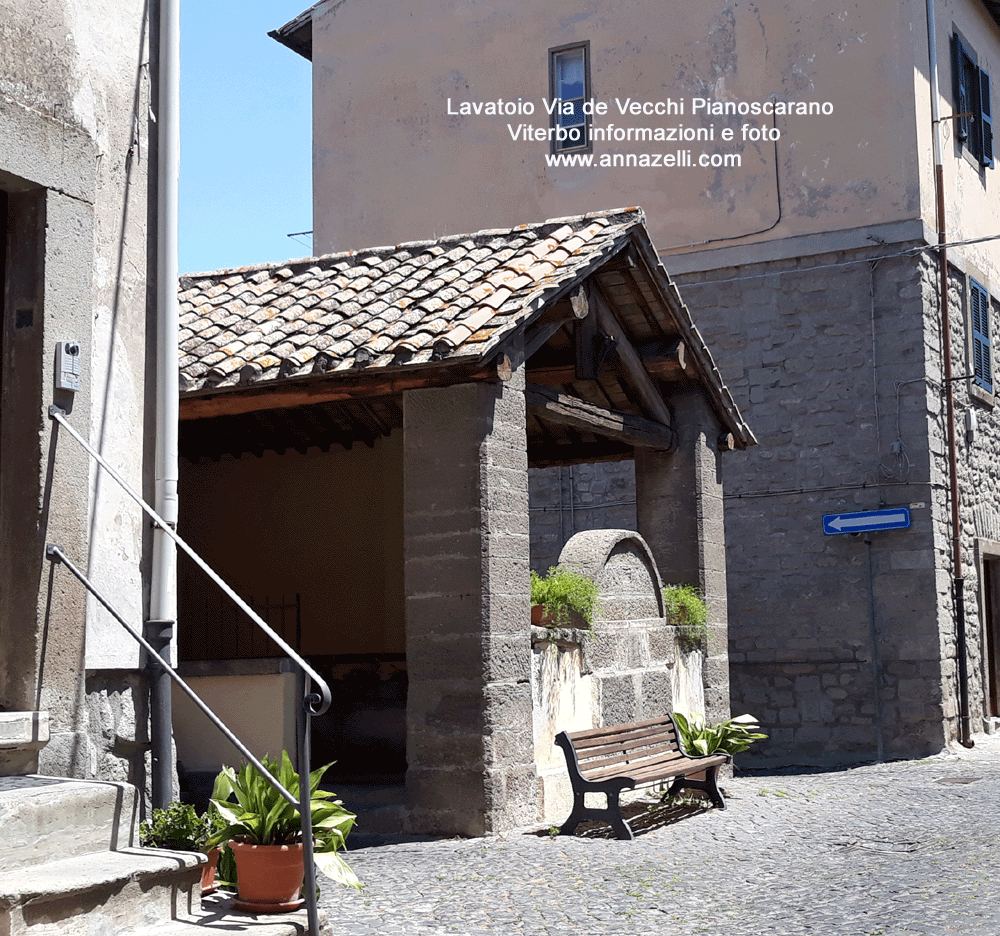 lavatoio a via de vecchi piano scarano viterbo centro info e foto anna zelli