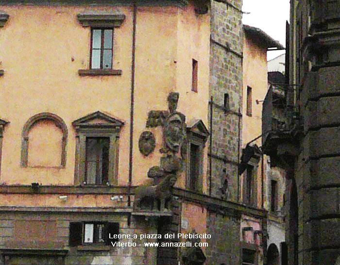 leone tra piazza del plebiscito e viaroma viterbo info e foto anna zelli