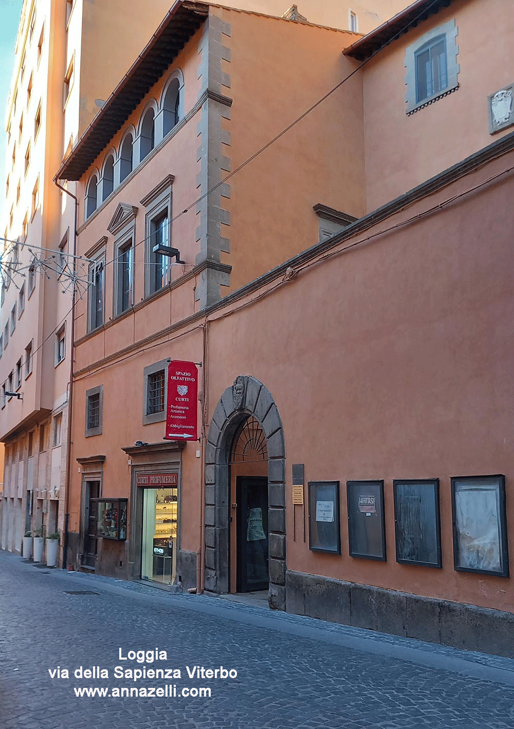 loggia via della sapienza viterbo info e foto anna zelli