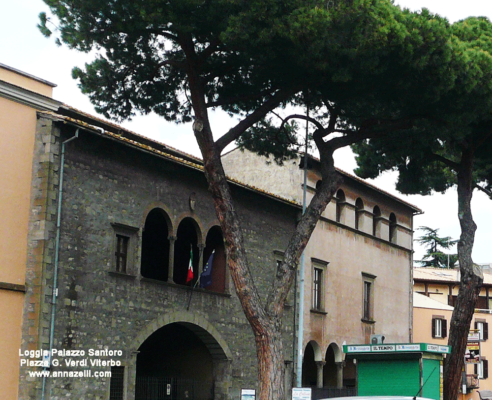 loggia palazzo santoro viterbo info e foto anna zelli