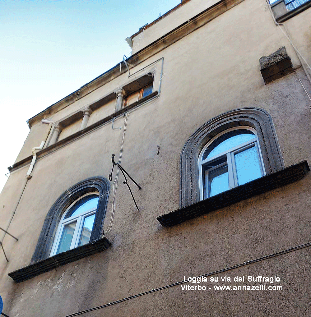 loggia su via del suffragio verso via mazzini viterbo info e foto anna zelli