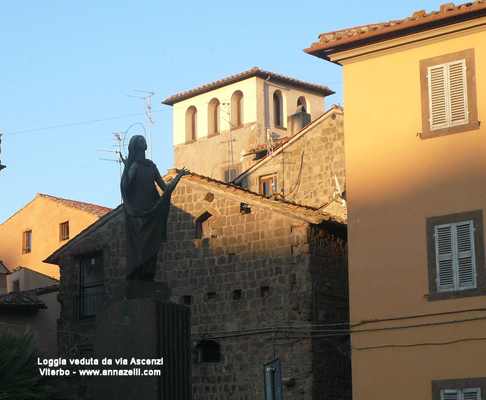 loggia su via cesare dobici veduta da via ascenzi viterbo info foto anna zelli