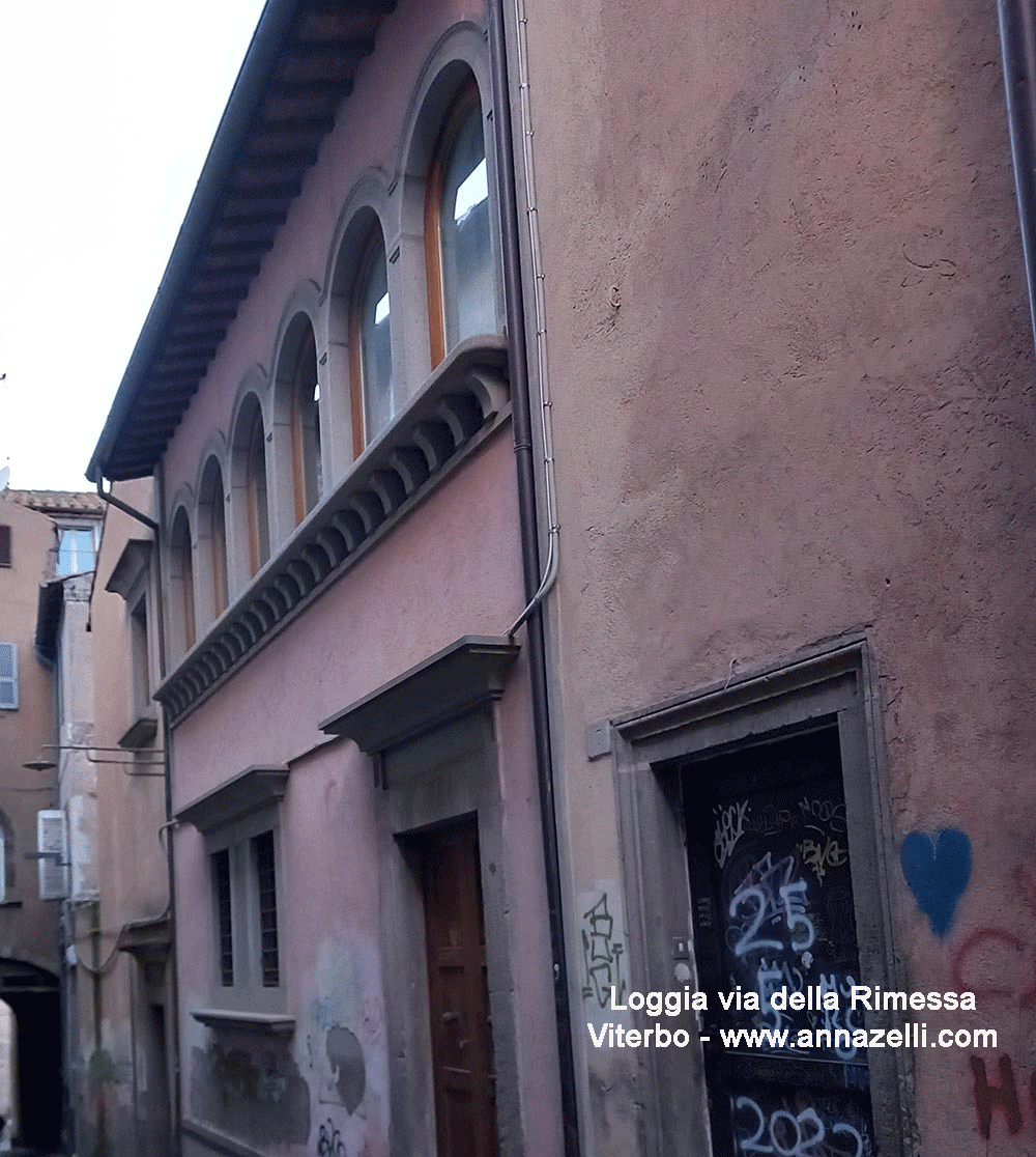 loggia via della rimessa viterbo centro info e foto anna zelli