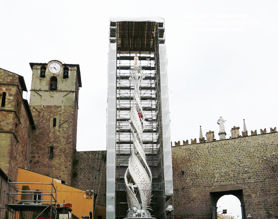 macchina di sabta rosa anno 2014 a piazza san sisto info e foto anna zelli