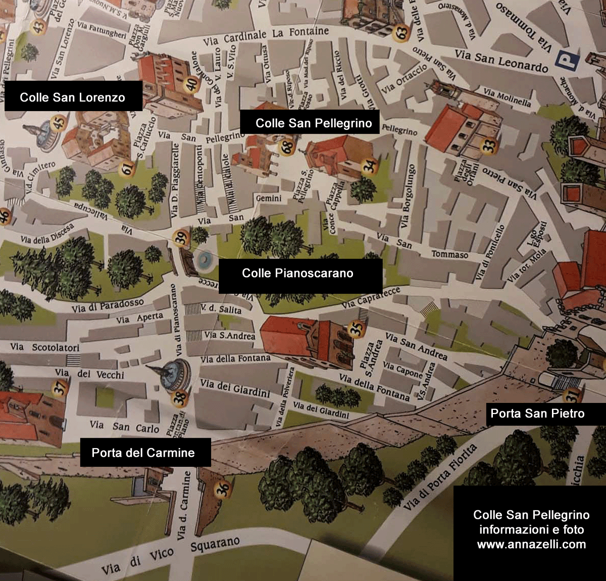 mappa colle san pellegrino viterbo centro storico info e foto anna zelli