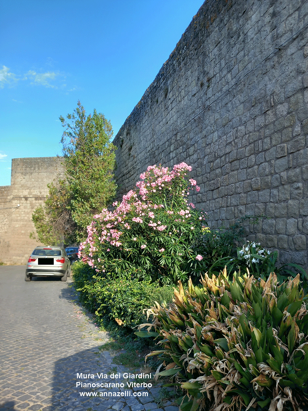 mura a via dei giardini pianoscarano viterbo viterbo