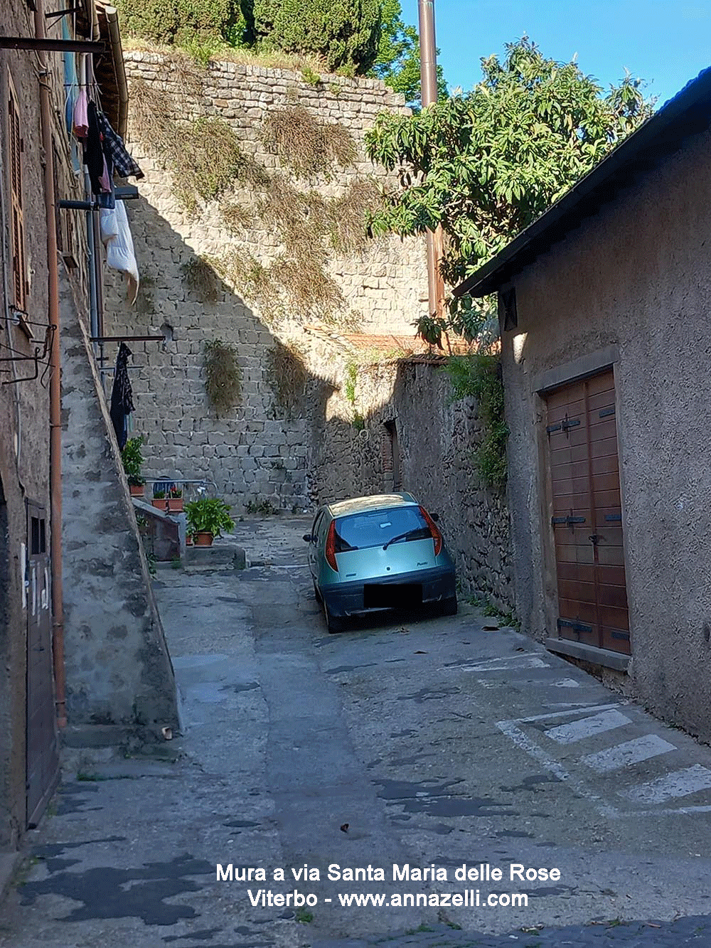 mura a via santa maria delle rose viterbo info e foto anna zelli