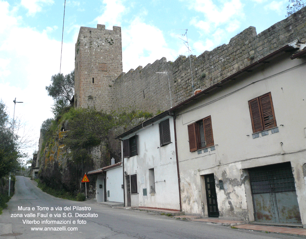 mura a via del pilastro zona valle faul e via san giovanni decollato info foto anna zelli