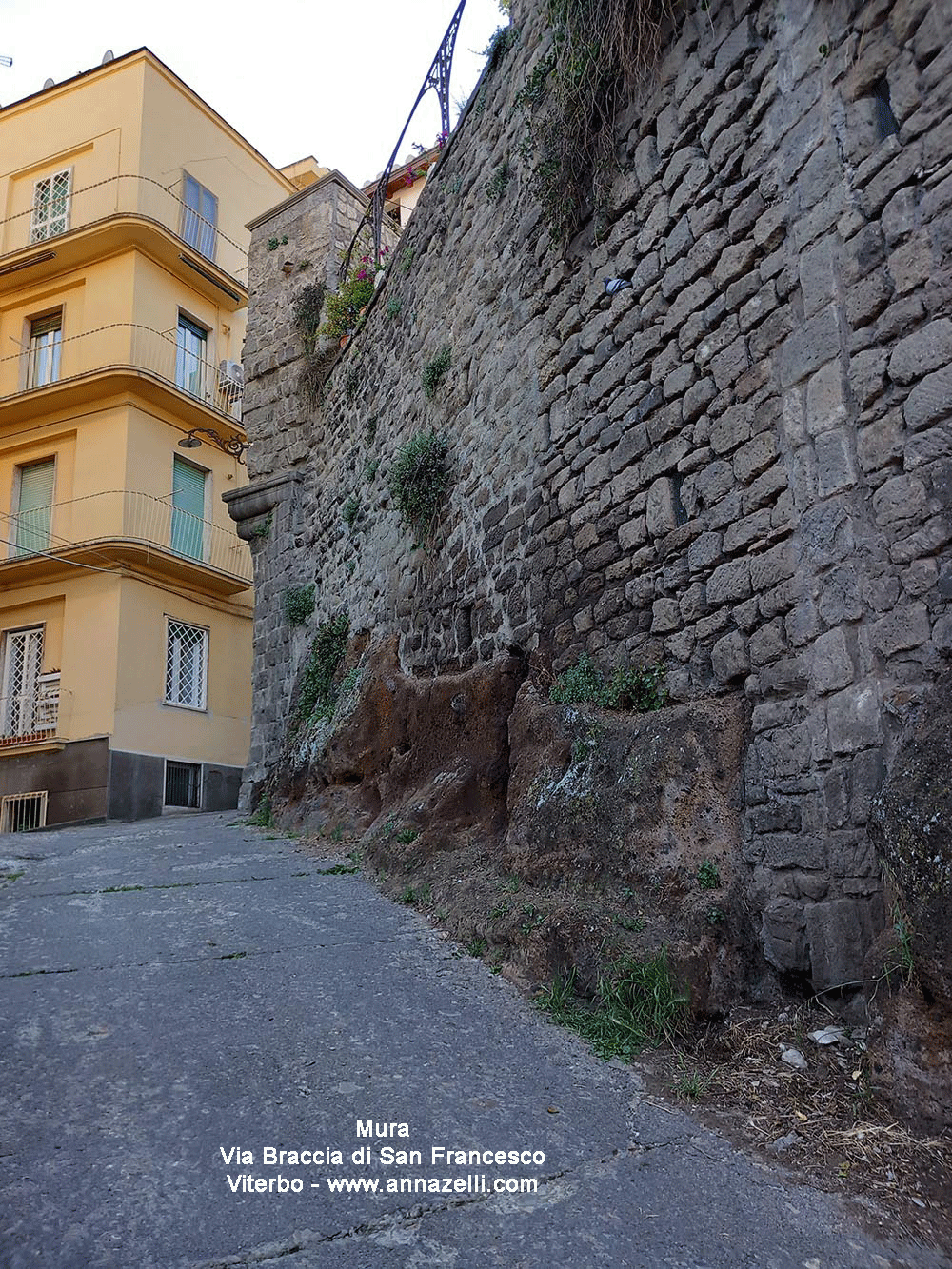 mura a via braccia di san francesco viterbo info e foto anna zelli