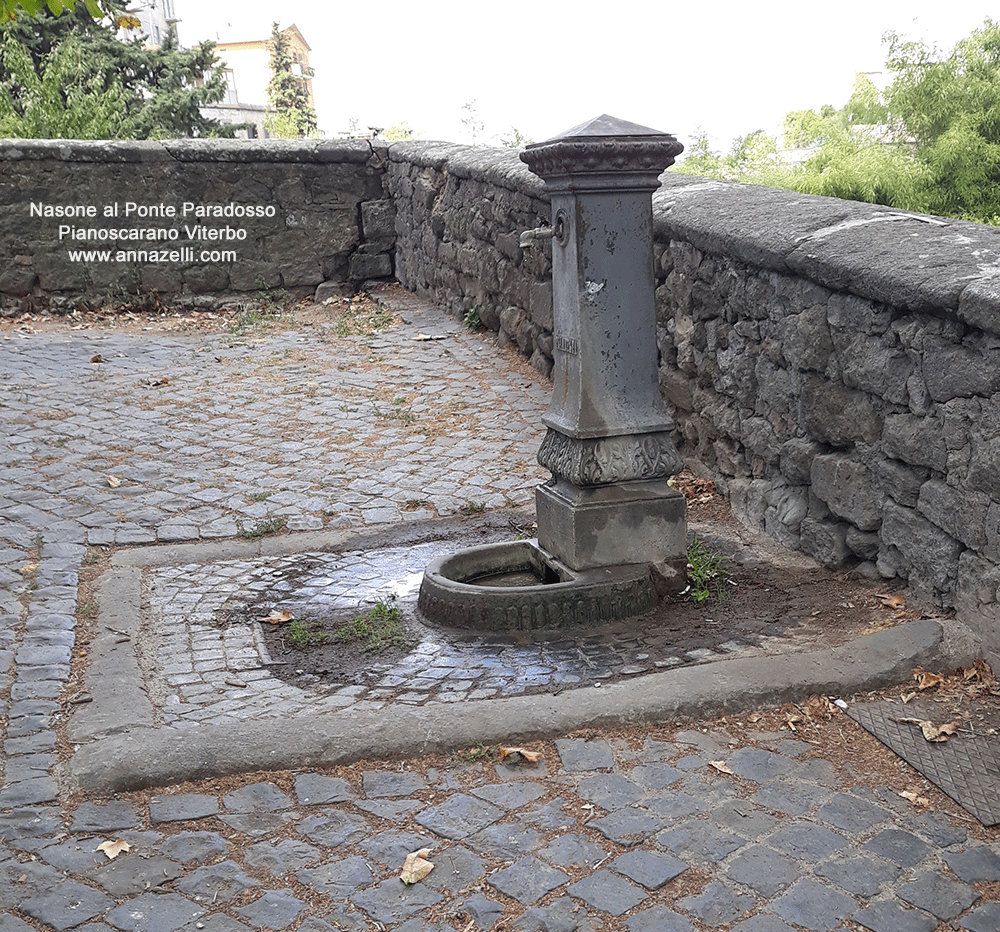 nasone al ponte paradosso via pianoscarano viterbo info e foto anna zelli