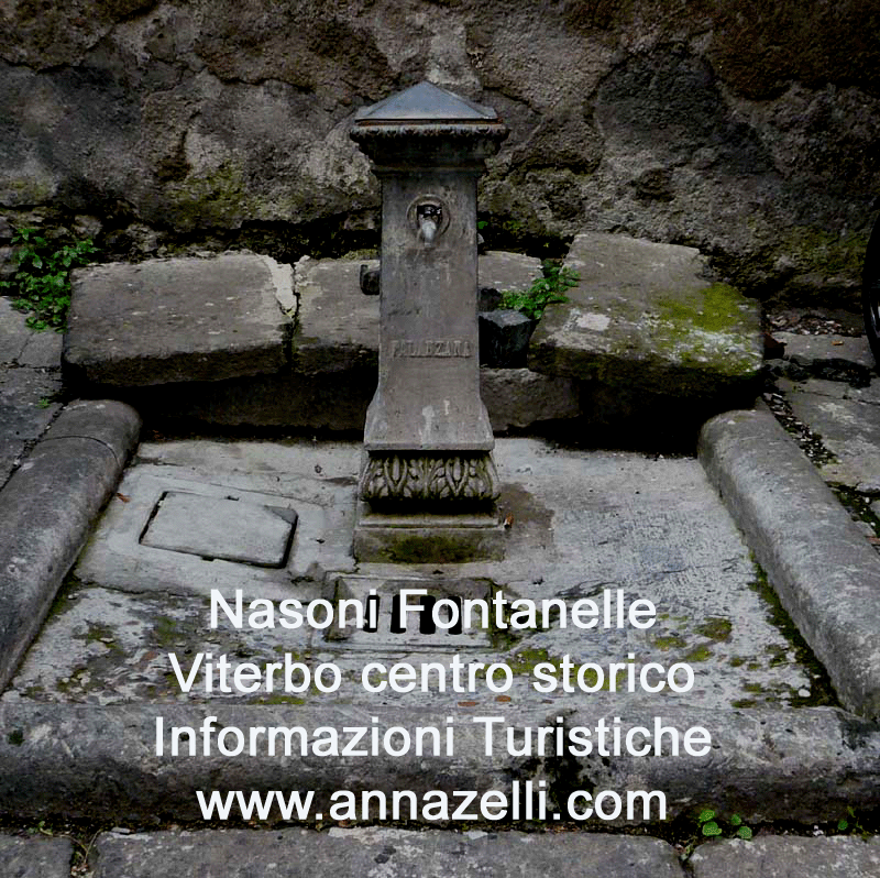 nasoni e fontanelle viterbo centro storico