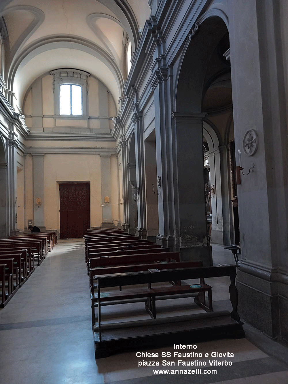 navata centrale chiesa ss faustino e giovita viterbo info e foto anna zelli