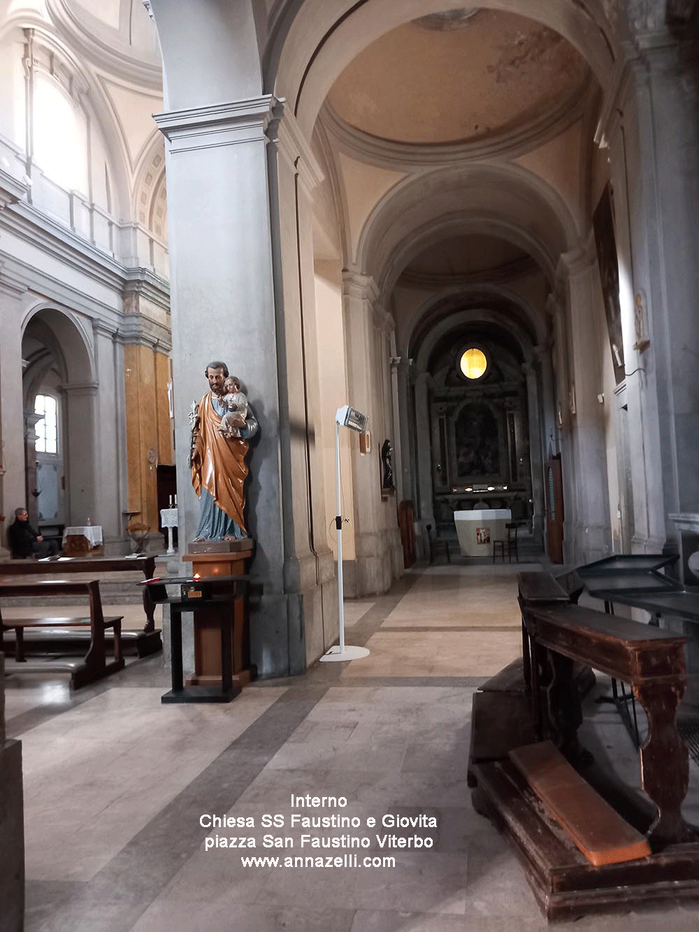 navata destra chiesa ss faustino e giovita viterbo info e foto anna zelli
