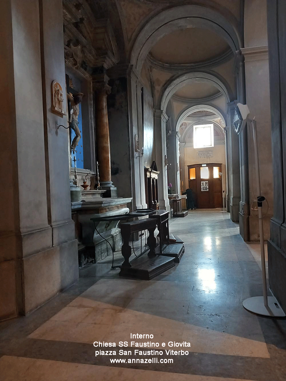 navata destra chiesa ss faustino e giovita viterbo info e foto anna zelli