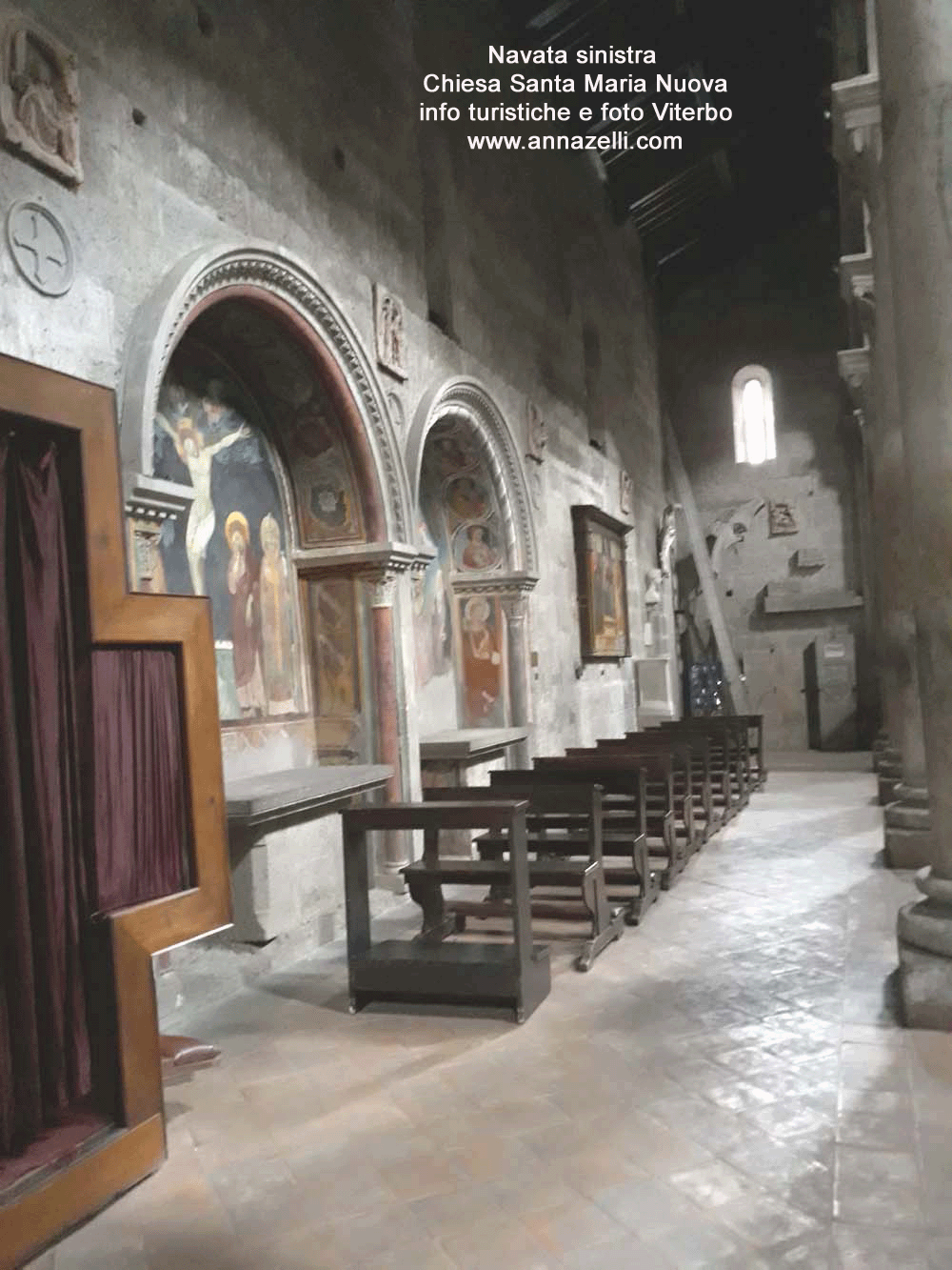 navata sinistra chiesa santa maria nuova viterbo foto anna zelli