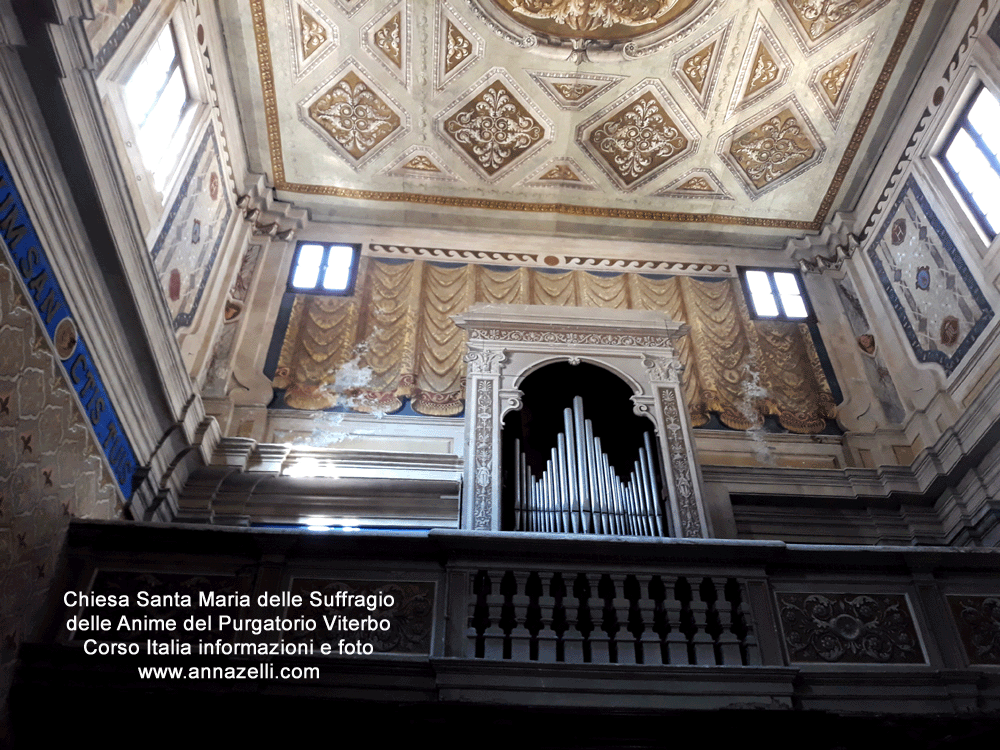 organo chiesa santa maria del suffragio corso italia viterbo info e foto anna zelli