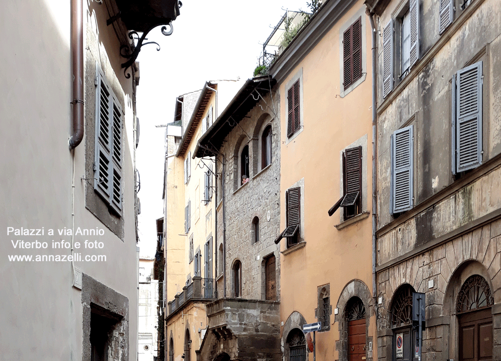 palazi a via annio viterbo info turistiche e fotografie anna zelli