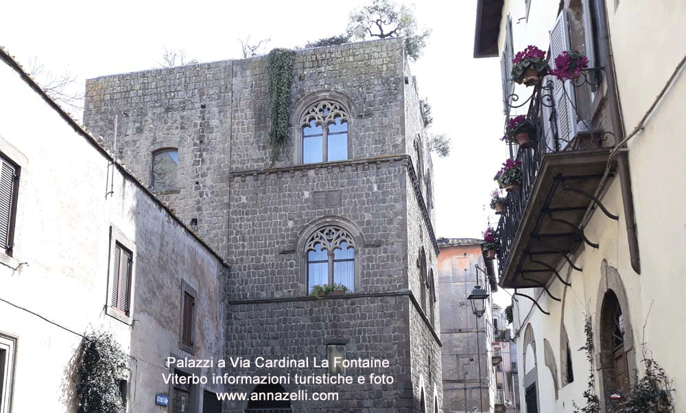 palazzi a via cardinal pietro la fontaine viterbo foto anna zelli