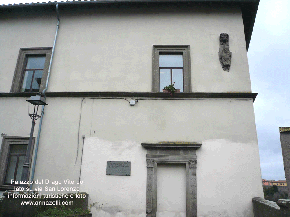 palazzo del drago facciata su ponte san loenzo via san lorenzo viterbo foto anna zelli