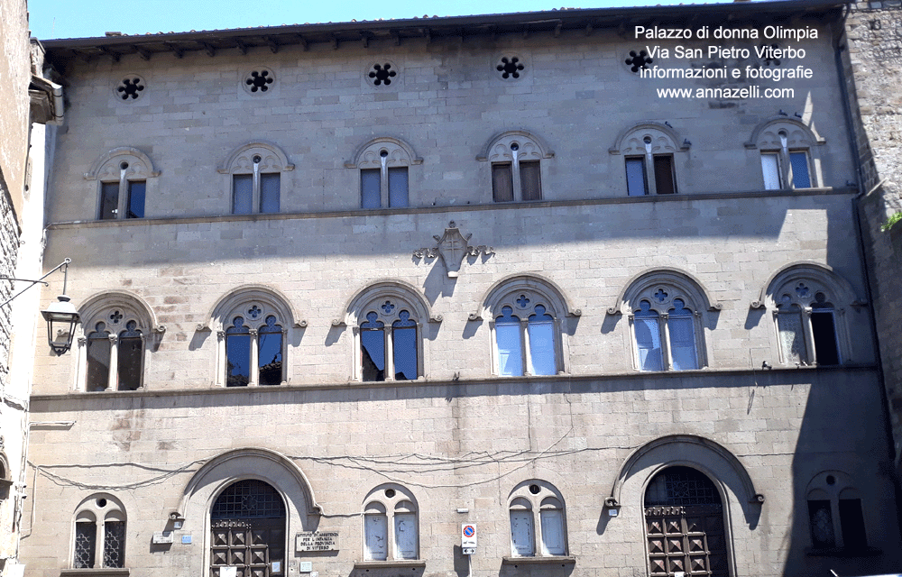 palazzo di donna olimpia via san pietro viterbo centro storico