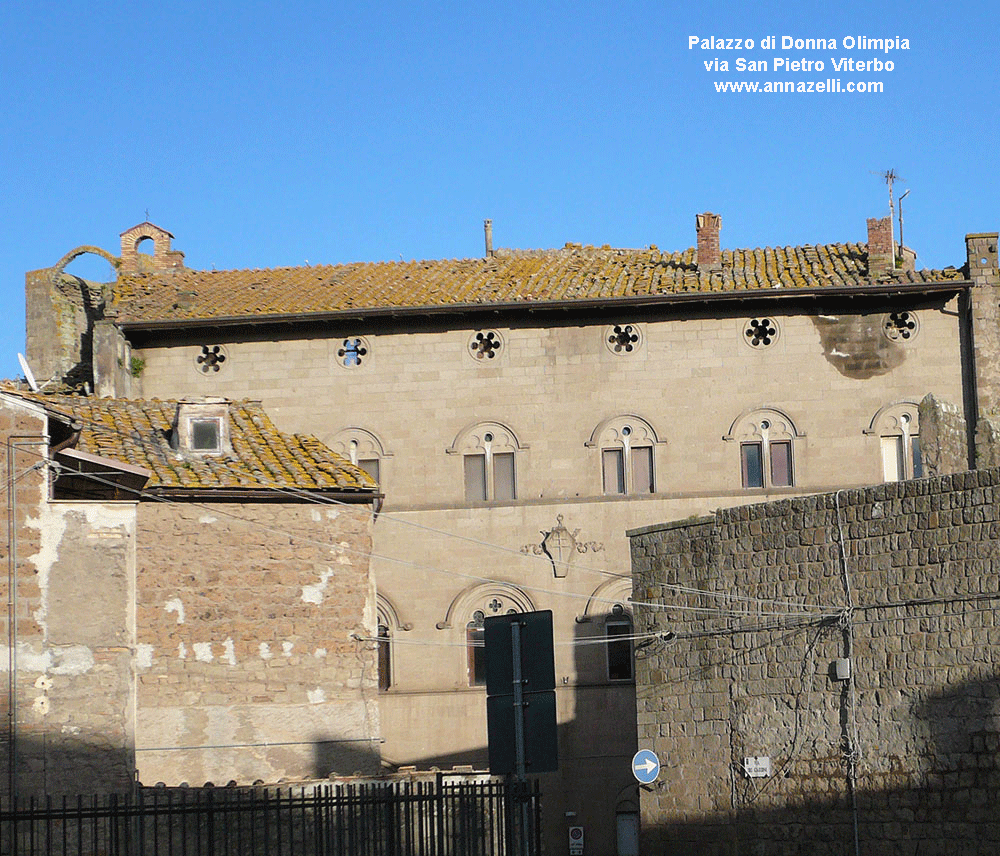 palazzo di donna olimpia via san pietro viterbo info foto anna zelli