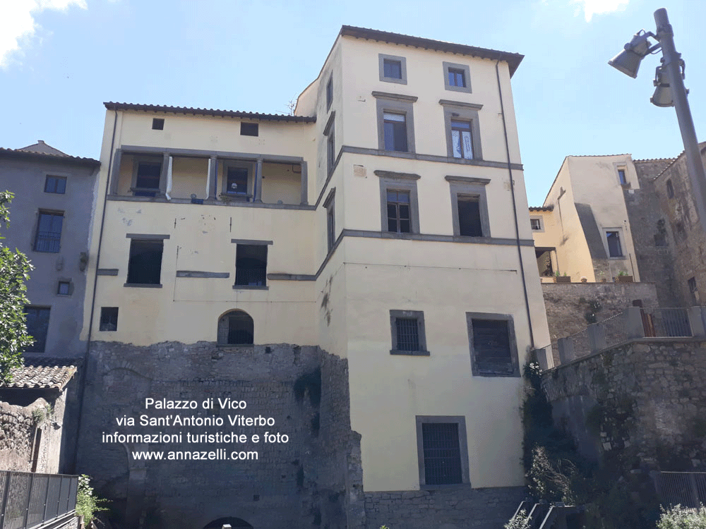 palazzo di vico via sant'antonio viterbo centro storico