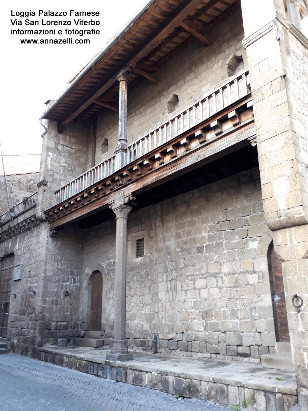  palazzo farnese loggia viterbo info e foto anna zelli