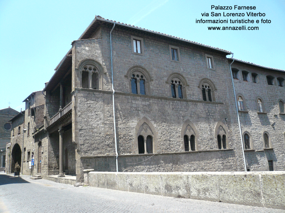 palazzo farnese via san lorenzo viterbo centro storico