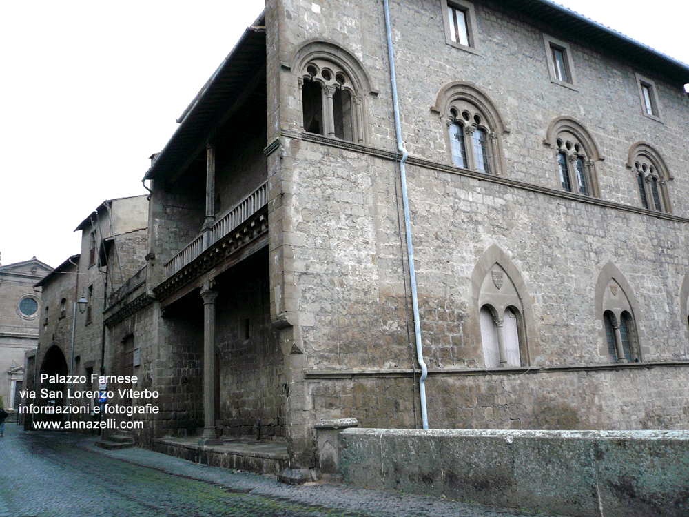 palazzo farnese via san lorenzo viterbo info e foto anna zelli