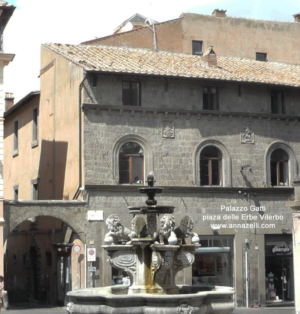 palazzo gatti piazza delle erbe viterbo info e foto anna zelli