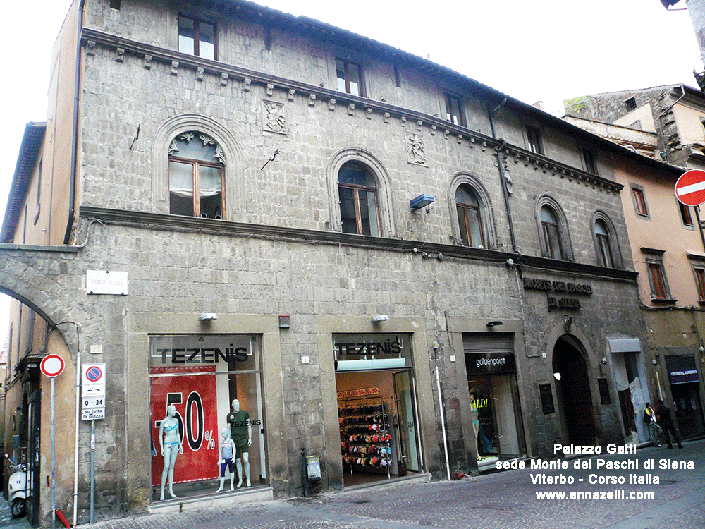 palazzo gatti sede monte dei paschi di siena corso italia viterbo info e foto anna zelli
