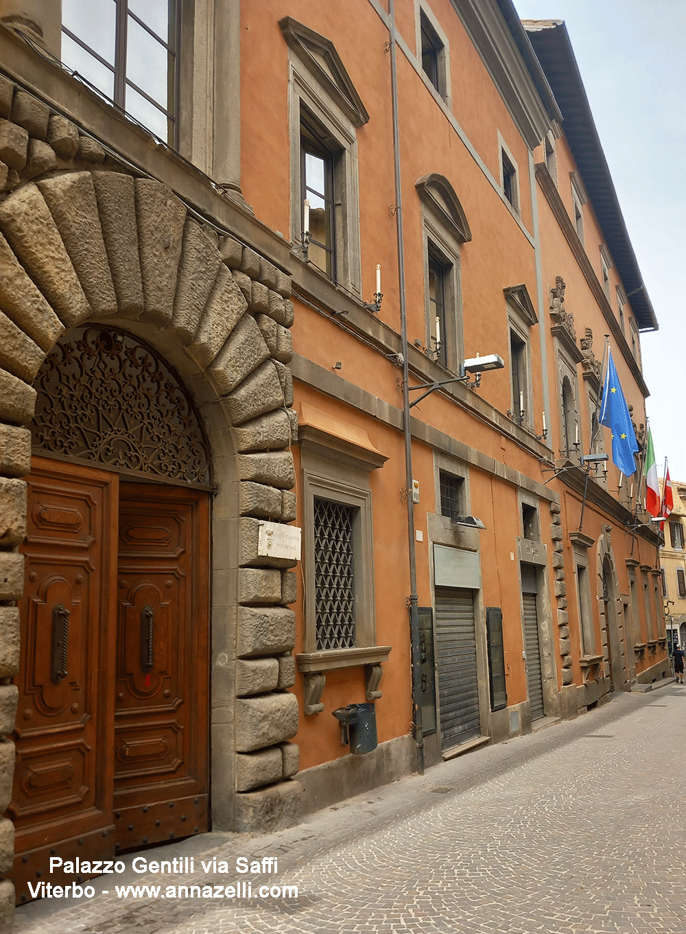 palazzo gentili via saffi viterbo info e foto anna zelli