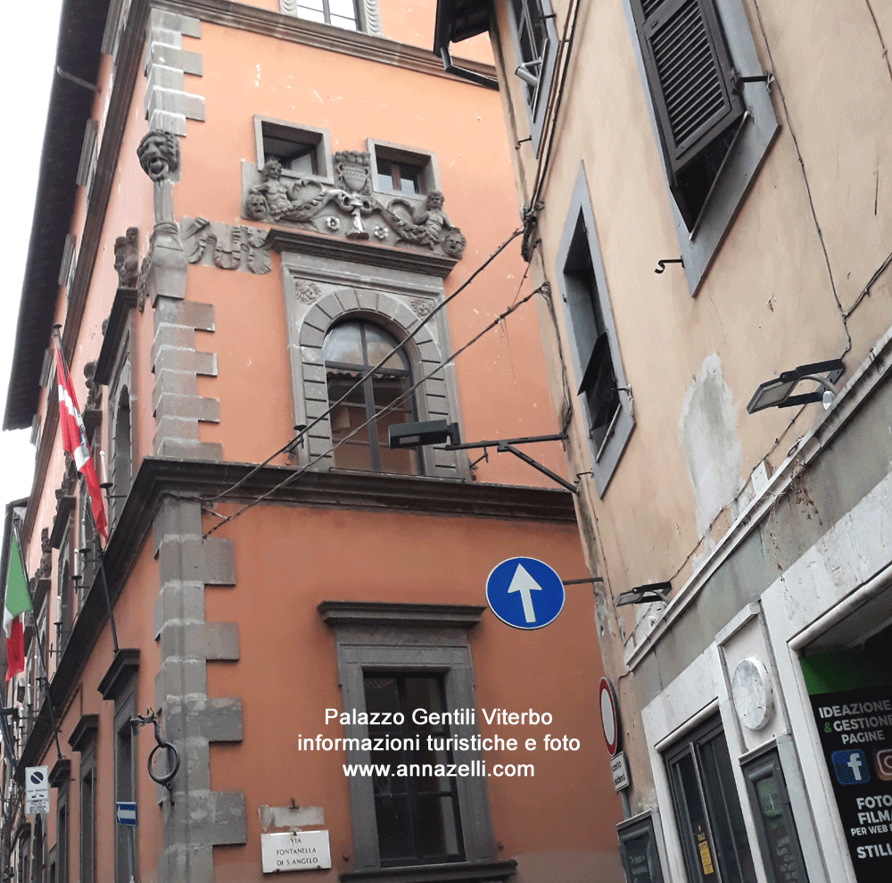 palazzo gentili viterbo dettaglio finestre via fontanella di sant'angelo info e foto anna zelli