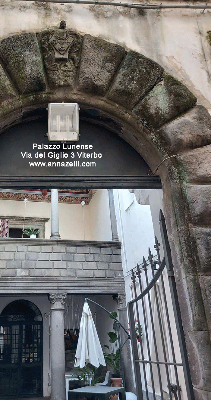 palazzo lunense o lunensi via del giglio 3 viterbo centro info e foto anna zelli