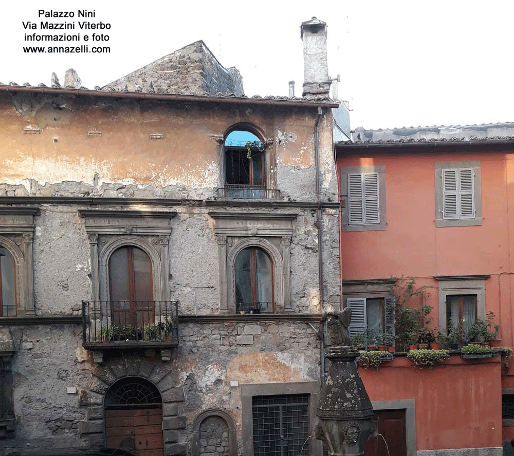 palazzo nini via mazzini viterbo centro storico info e foto anna zelli