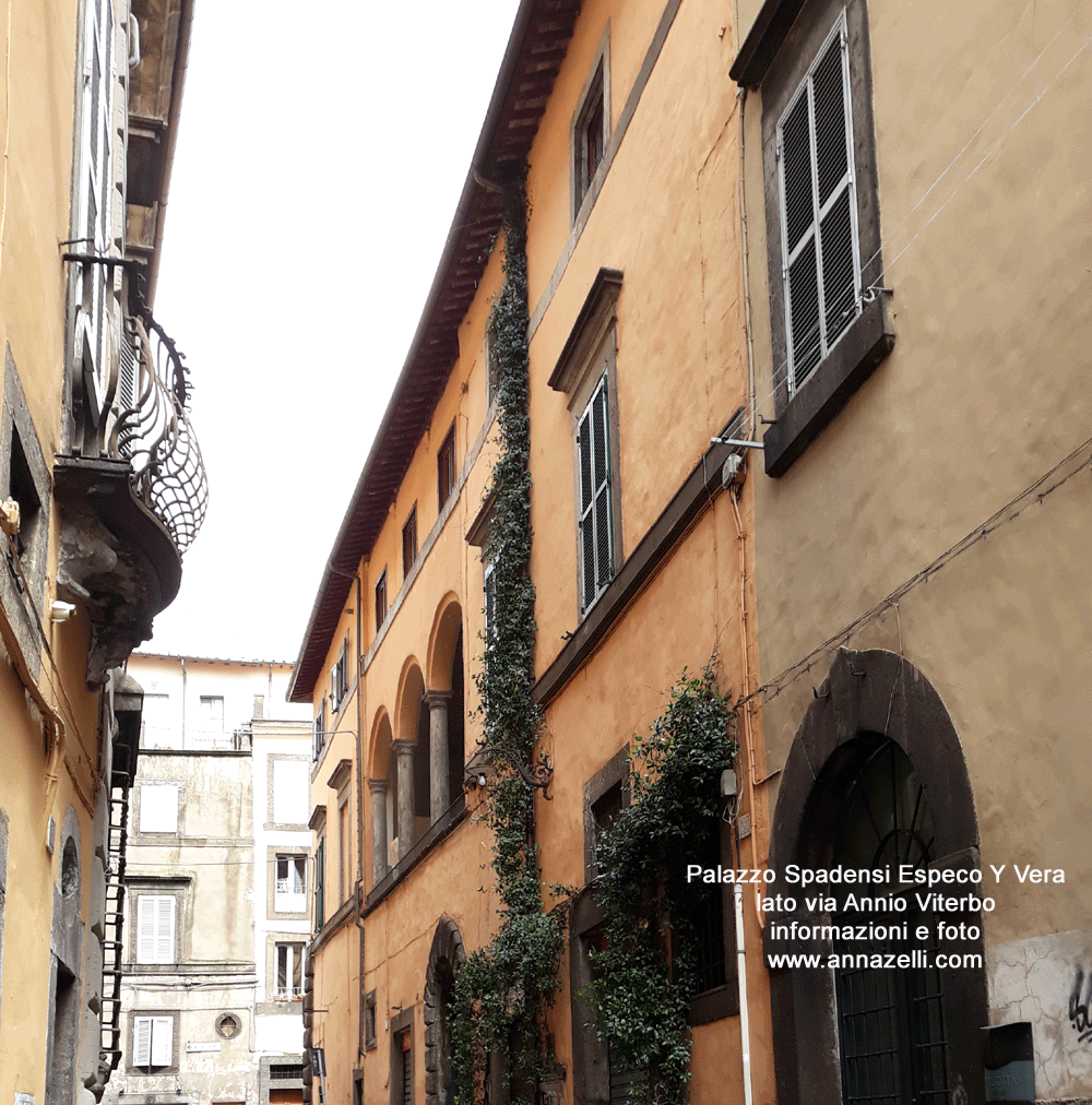 palazzo spadensi especo y vera lato via annio viterbo info e foto anna zelli