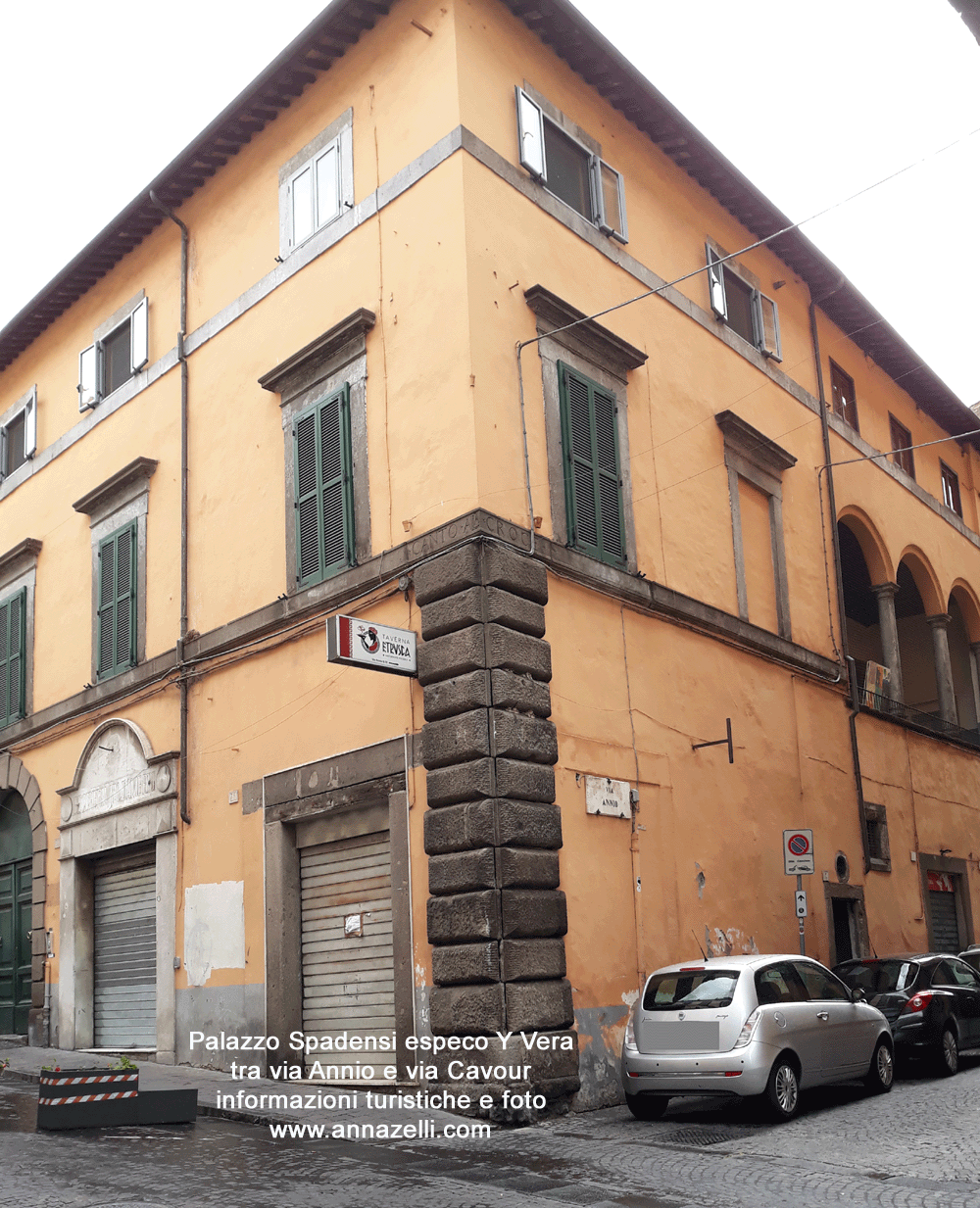 palazzo spadensi especi y vera via cavour via annio viterbo info e foto