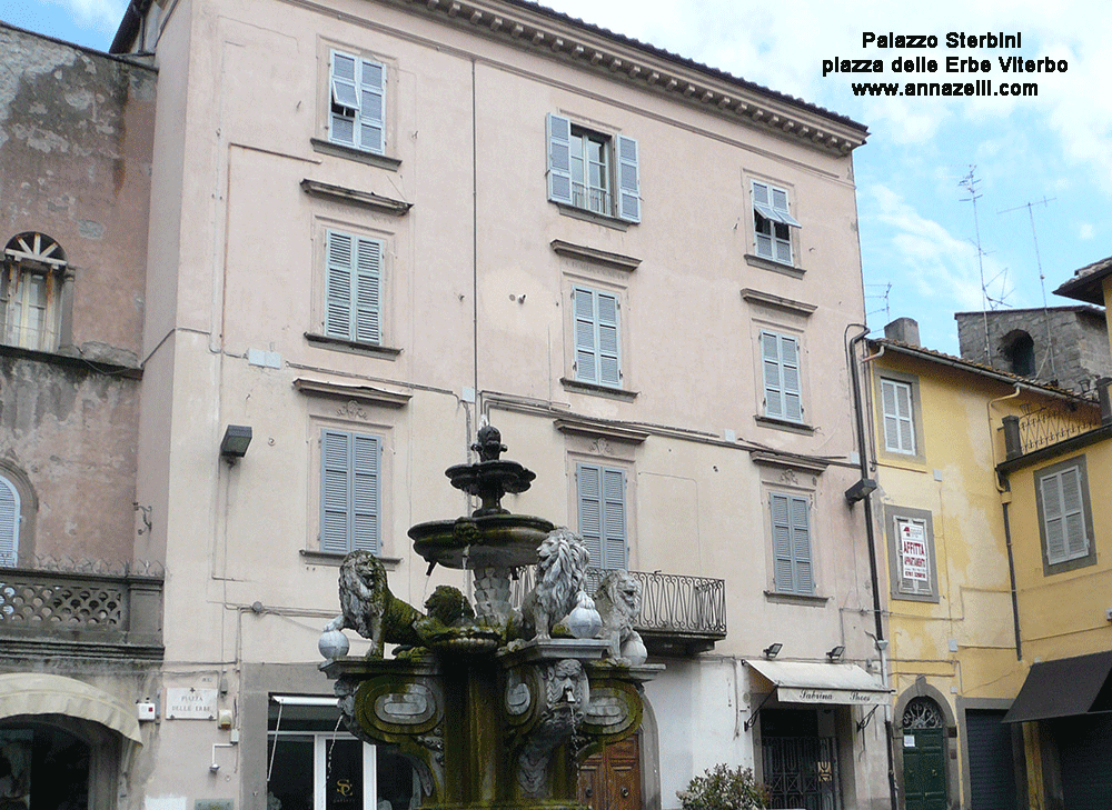 palazzo sterbini piazza delle erbe viterbo info e foto anna zelli